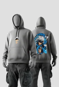 Gojo Satoru 2 Anime Grey Hoodies