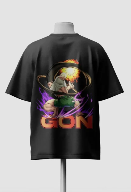 Gon Jajanken Oversized T-Shirt Back