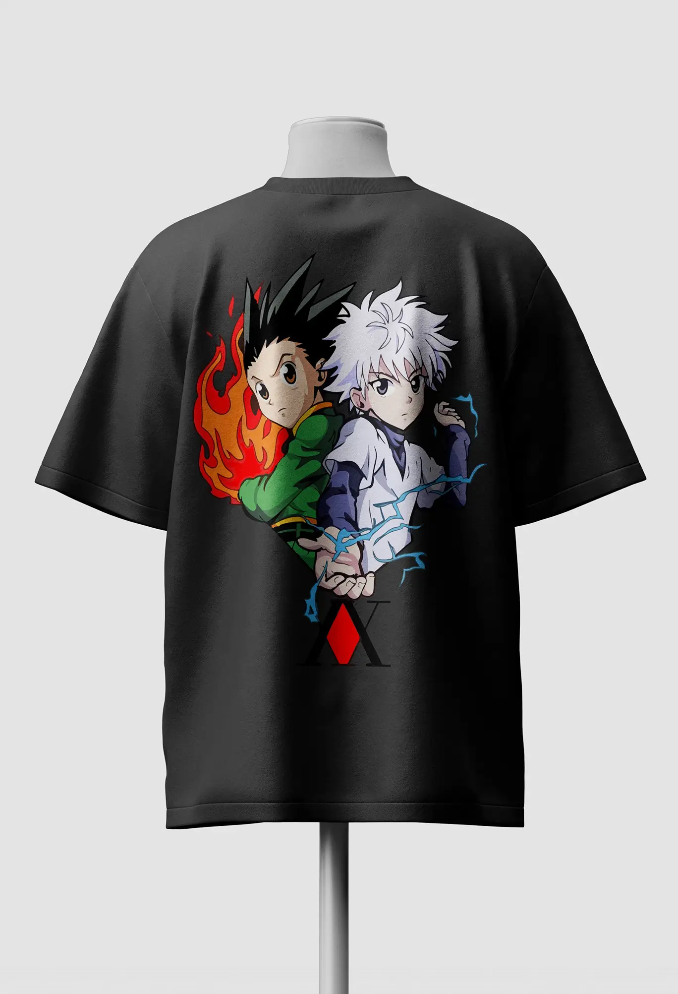 Gon x Killua Aura Clash Oversized T-Shirt back Gon x Killua Oversized T-Shirt