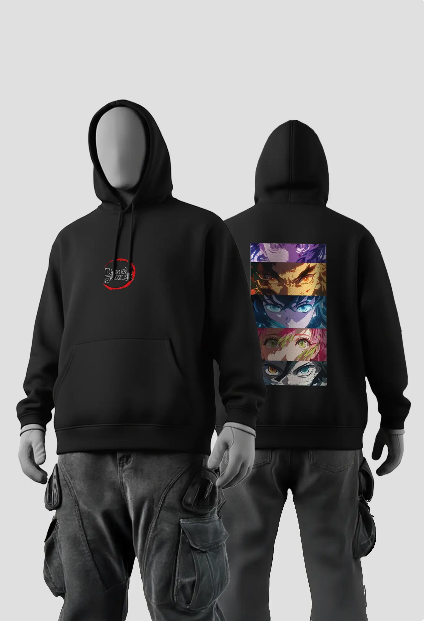 Hashira Demon slayer Black Hoodie Hashira Demon slayer Black Hoodie
