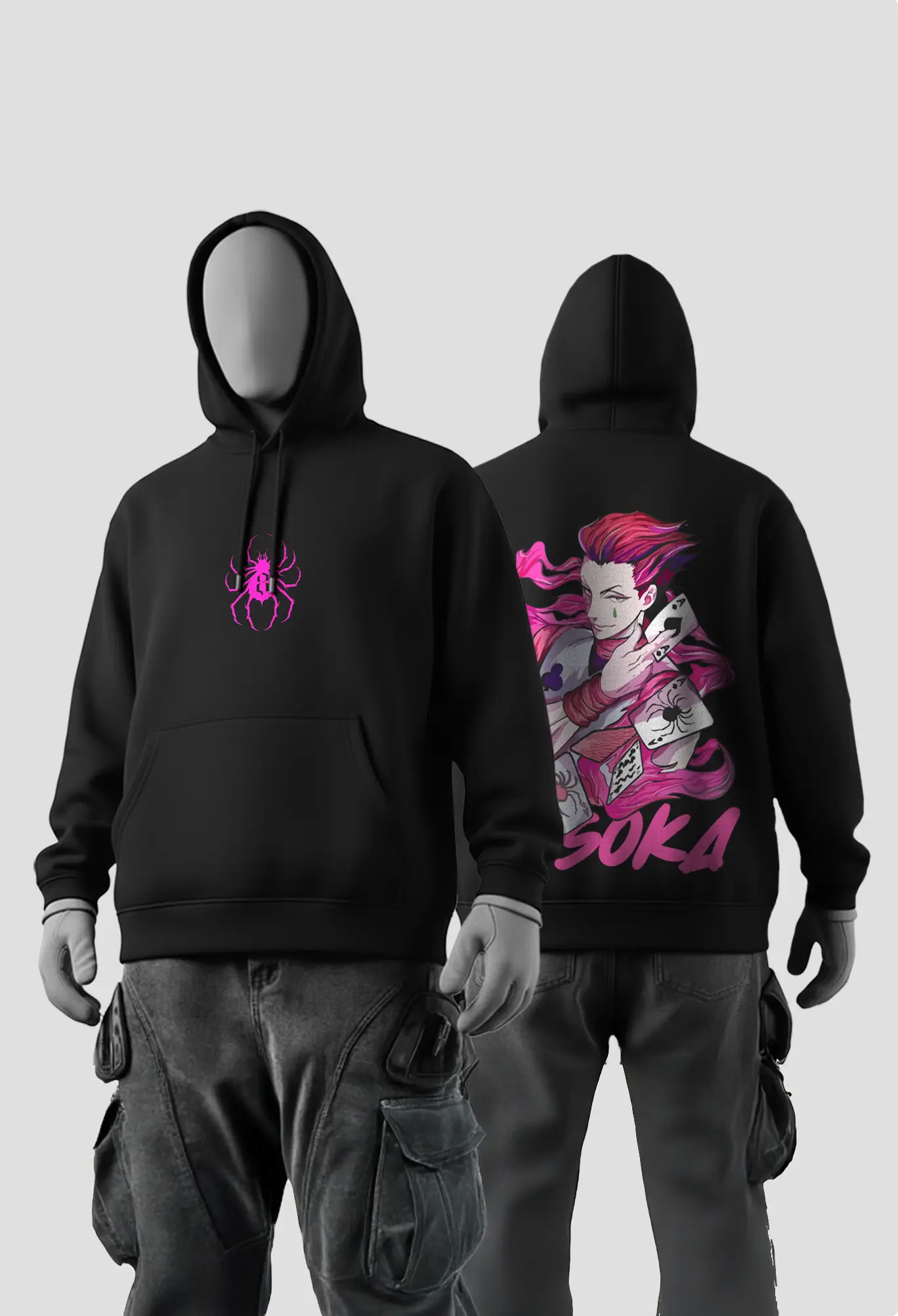 Hisoka Phantom Black Hoodie Hisoka Phantom Black Hoodie