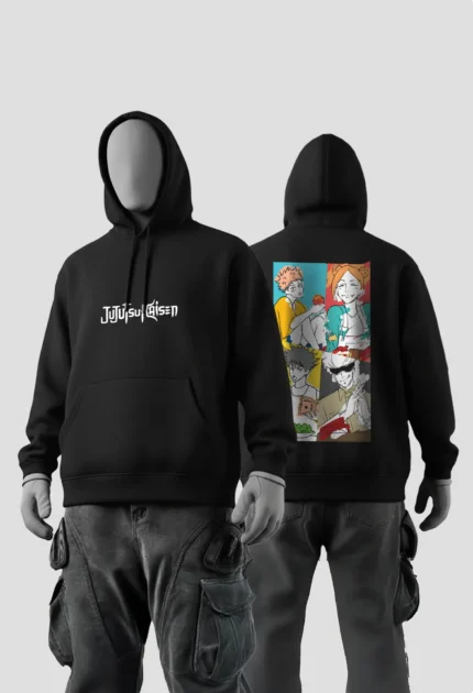 Jujutsu Kaisen Squad Anime Black Hoodies