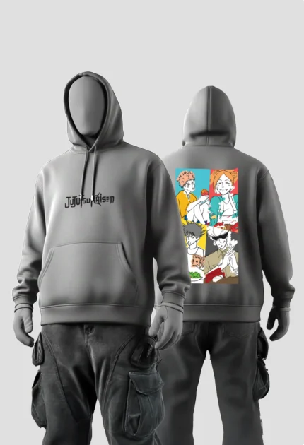 Jujutsu Kaisen Squad Anime Grey Hoodies