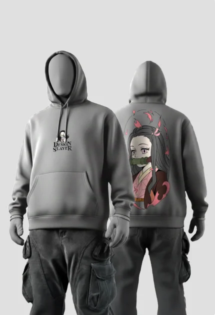 Nezuko Kamado grey Hoodie