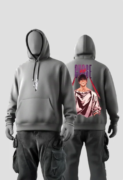 Toji Fushiguro Anime Grey Hoodies