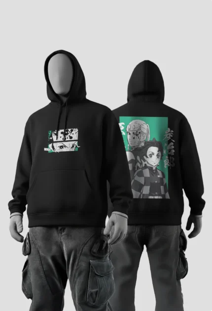 UZUI x TANJIRO Black Hoodie