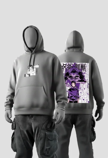 Yuta Okkotsu 2 Anime Grey Hoodies