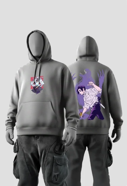 Yuta Okkotsu Anime Grey Hoodies