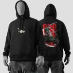 Zoro “Red Oni Slash” One Piece Hoodies black