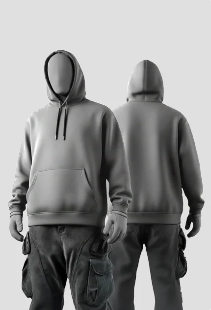 plain Grey Hoodie