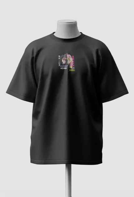 Demon slayer oversized anime t shirt front
