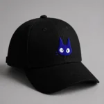 Blue Cat Embroidered Cap