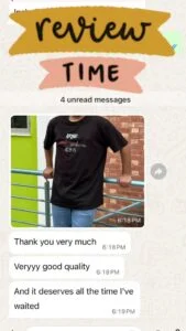 Customer review screenshot