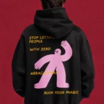 Protect Your Magic Hoodie – back graphic on black hoodie