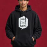 Nah Skill Issue Hoodie – front print on black hoodie